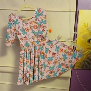 Dot Dot Smile Pink Cactus Kids Dress